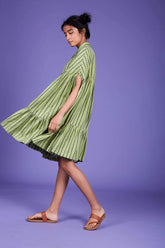 Cape Dress- Green